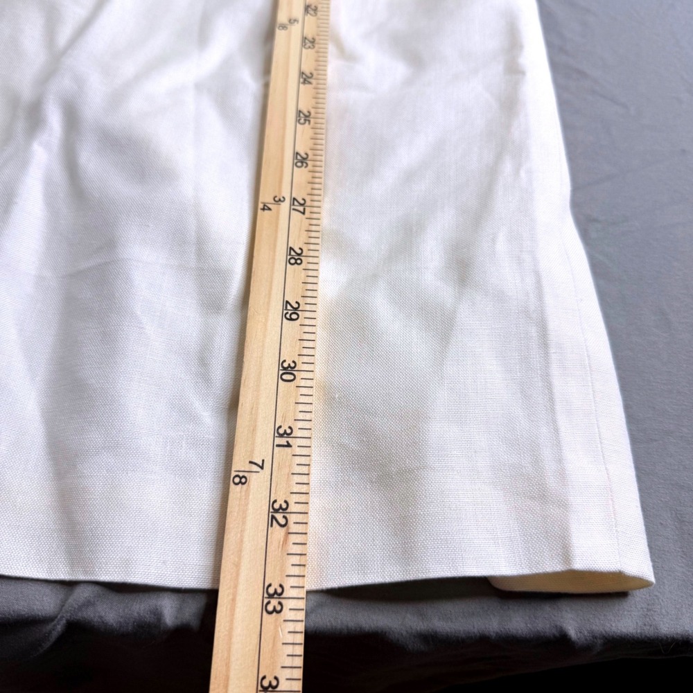 Talbots Petites White Linen Blend Maxi Skirt Size 6P Italian Fabric NWT - Picture 11 of 12